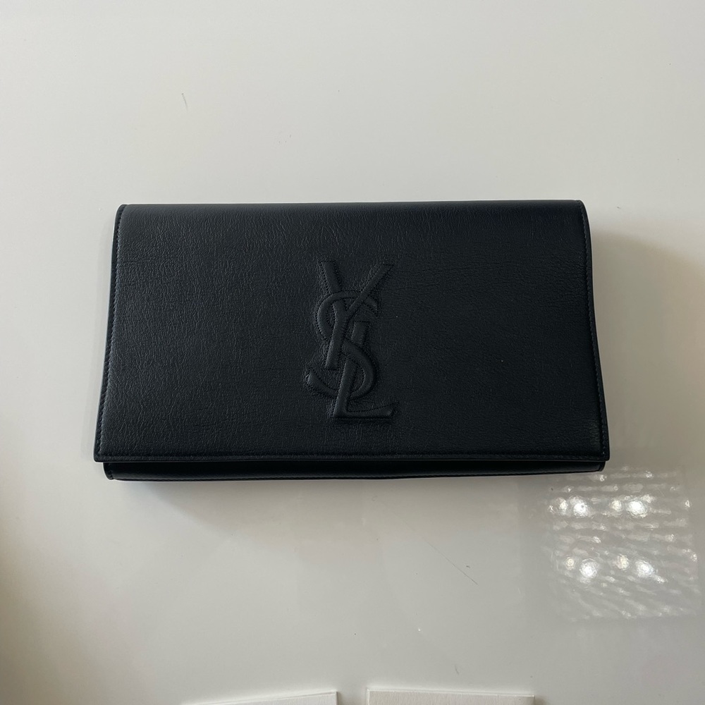 Ysl black clutch